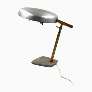 Lámpara de mesa vintage de latón de Oscar Torlasco para Lumi, años 60