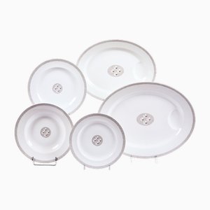 Porcelain Service by Suzanne Lalique & Théodore Haviland, 1920s, Set of 43
