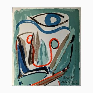 Bram Van Velde, Abstraction, Original Lithograph, 1952
