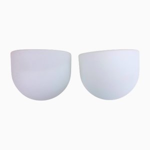 Space Age Wall Lamps from Glashütte Limburg, 1980s, Set of 2