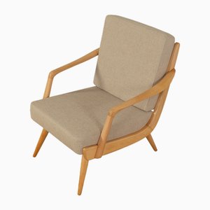 Vintage Armchair in Beech, 1950s