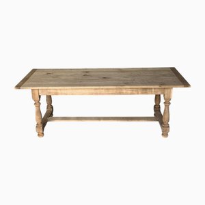 French Farmhouse Dining Table in Oak with Extensions, 1920
