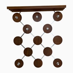 Vintage Scandinavianteak and Metal Coat Rack, 1960s