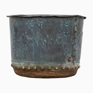 Antique Victorian Riveted Copper Boiler Pot