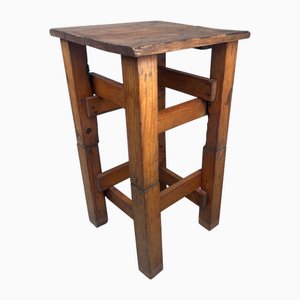 Tabouret Minimaliste en Bois Mingei, Japon, 1950s