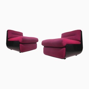 Bossa Lounge Chairs by Bonetto and Stoppino, Set of 2