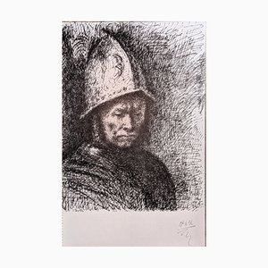 Pablo Picasso, Portrait, Original Photoengraving, 1956