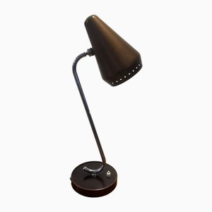 Mid-Century Ladenlampe aus Chrom & Messing von Courtney Pope, 1950