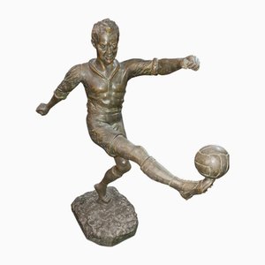 Metal Footballer by Henry Fugere, 1932