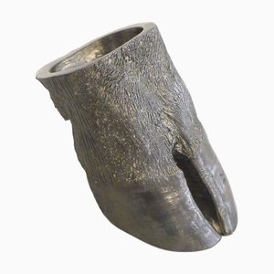 Pot Animal en Forme de Sabot en Fonte / Heavy Metal, 1970s