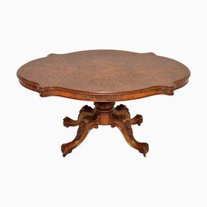 Antique Victorian Dining Table in Burr Walnut, 1860