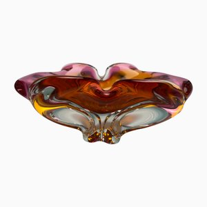 Bol Art Vintage en Verre par Josef Hospodka pour Chribska Glassworks, 1970s