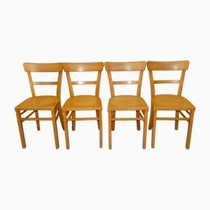 Vintage Kitchen Chairs in Wood, Set of 4