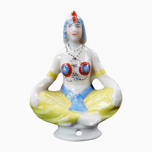 Early 20th Century Orientalist Half-Doll in Thuringian Porcelain Half-Figurine by Salammbô, 1920