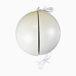 Weiße Dänische Nachttischlampen, 1980er, 2er Set