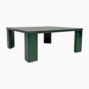 Tavolino da caffè laccato verde di Kazuhide Takahama per Simon Gavina, Italia, anni '70
