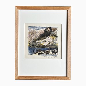 Lovis Corinth, Bergsee, 1923, Farblithographie, handsigniert