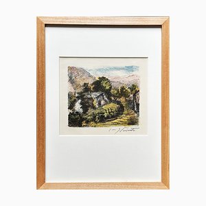 Lovis Corinth, Alphütte, 1923, Litografía en color, Firmada a mano