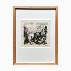 Lovis Corinth, Bergsee, 1923, Color Lithograph, Hand-Signed