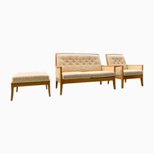 Mobilier de Salon Hollywood Regency, 1950, Set de 3