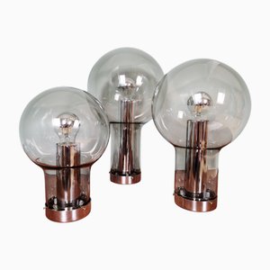 Trio von Maxi Globe Deckenlampen von Raak Amsterdam, 1960, 3er Set