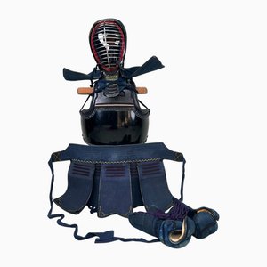 Set Kendo Bogu Indigo Vintage, 1970s, Set de 6