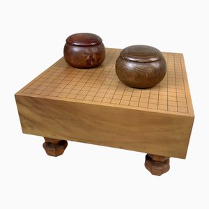 Planche de Go Complète en Bois de Kaya, Japon, 1960s, Set de 3