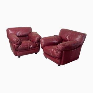 Poppy Modell Armlehnstühle von Tito Agnoli für Poltrona Frau, 1970er