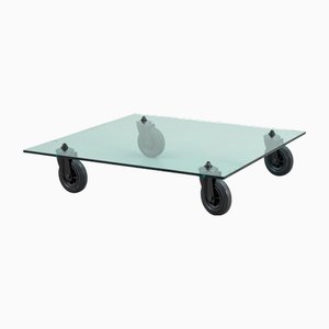 Couchtisch aus Klarglas von Gae Aulenti für Fontana Arte