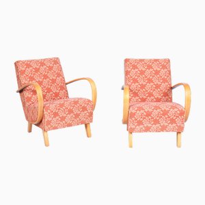 Set of Vintage Art Deco Armchairs by J. Halabala for Up Závody, Czech, 1930s
, Set of 2