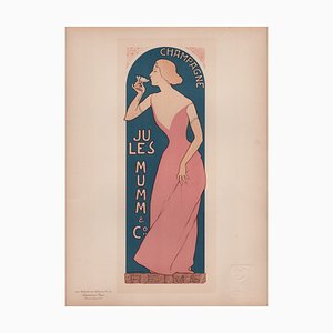 Maurice Réalier-Dumas, Champagne Jules Mumm & Co. from Les Maîtres de L'Affiche, 1898, Original Lithograph