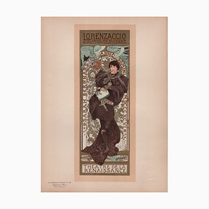 Alphonse Mucha, Lorenzaccio from Les Maîtres de L'Affiche, 1898, Original Lithograph