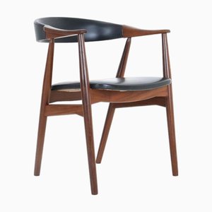 Danish 213 Teak Armchair attributed to Thomas Harlev for Farstrup, 1960s