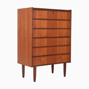 Commode Tallboy en Teck de Hanbjerg Møbelfabrik, Danemark, 1960s