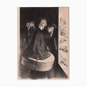 T. A. Steinlen, Window Shopping from Les Maîtres de L'Affiche, 1898, Original Lithograph