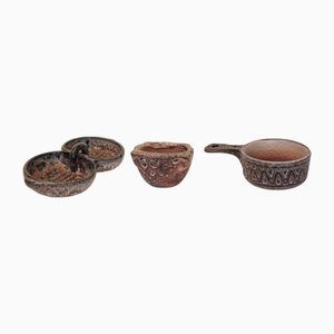Vallauris Set of Bowls by Jean Austruy, 1960s, Set of 3