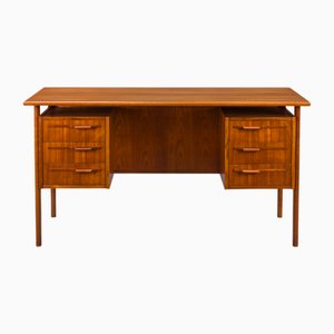 Danish Teak Boomerang Desk by Imha Mobelfabrik, 1970s