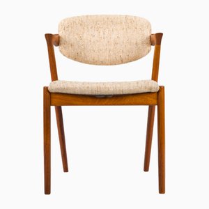 Mid-Century Modern Teak Model 42 Chair by Kai Kristiansen for Schou Andersen, 1960s