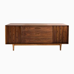 Mid-Century Vintage Walnut Sideboard with Drawers / Dresser by Kent Coffey, USA, 1960s