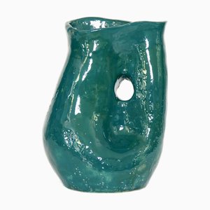 Vintage Italian Handcrafted Ceramic Vase, 1975