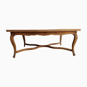 Louis XVI Oak Extendable Table, 1950s