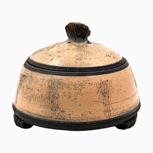 Art Deco Pink Ceramic Box, 1930s