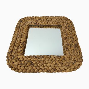 Vintage Rope Mirror by Adrien Audoux & Frida Minet, 1970s
