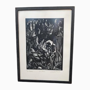 Jesus, 1900s, Woodcut