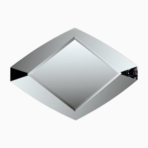 Grand Miroir Mural Diamant Art Déco, 1960s
