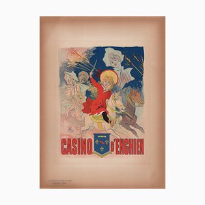J. Chéret, Casino d'Enghien de Les Maîtres de L'Affiche, 1898, Lithographie Originale