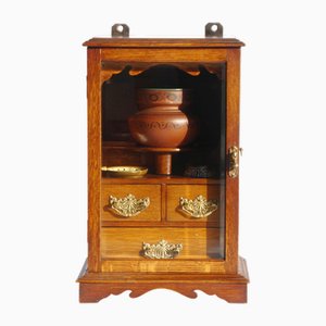 Meuble pour Fumeurs Édouardien Antique en Chêne, 1890s