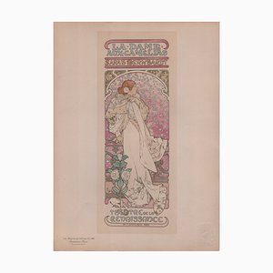 Alphonse Mucha, La Dame aux Camelias from Les Maîtres de L'Affiche, 1898, Original Lithograph