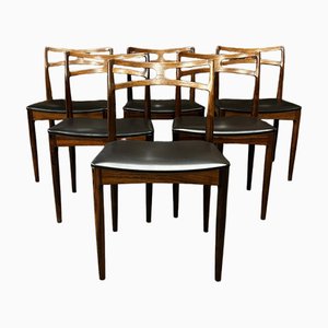 Sedie da pranzo nr. 94 di Johannes Andersen per Christian Linneberg, Danimarca, anni '60, set di 6