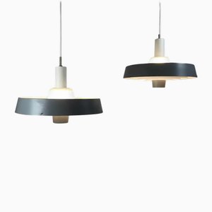Plafonniers Bornholm par G. Jensen et F. Monies pour Louis Poulsen, 1964, Set de 2
